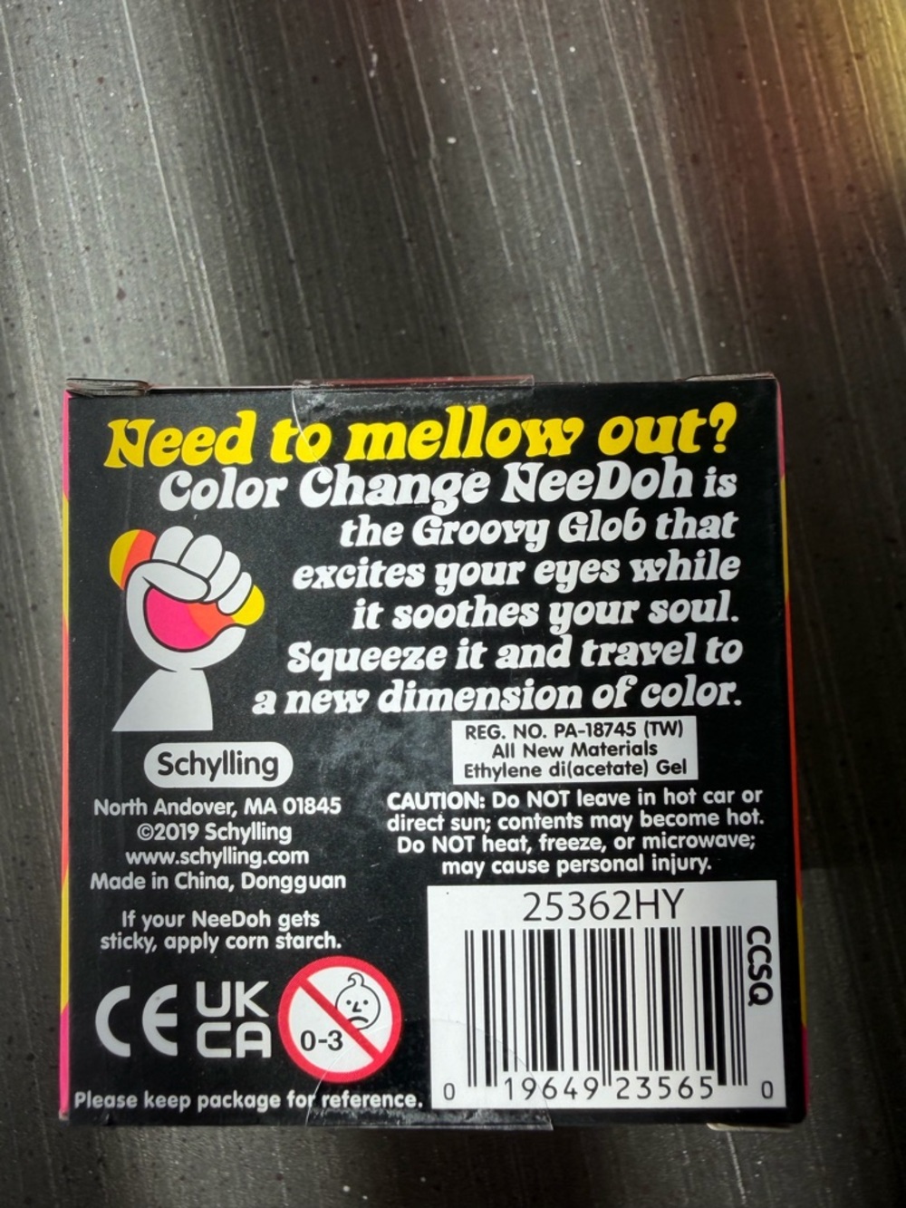 Schylling Neon Color Change Fidget Toy - Yellow - Picture 3 of 3